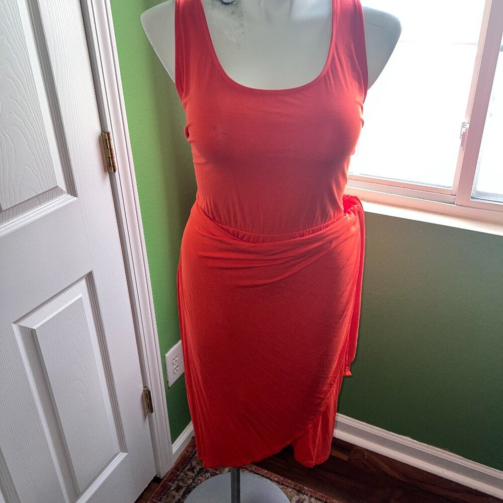 Vibrant Wrap Dress - Size 1X